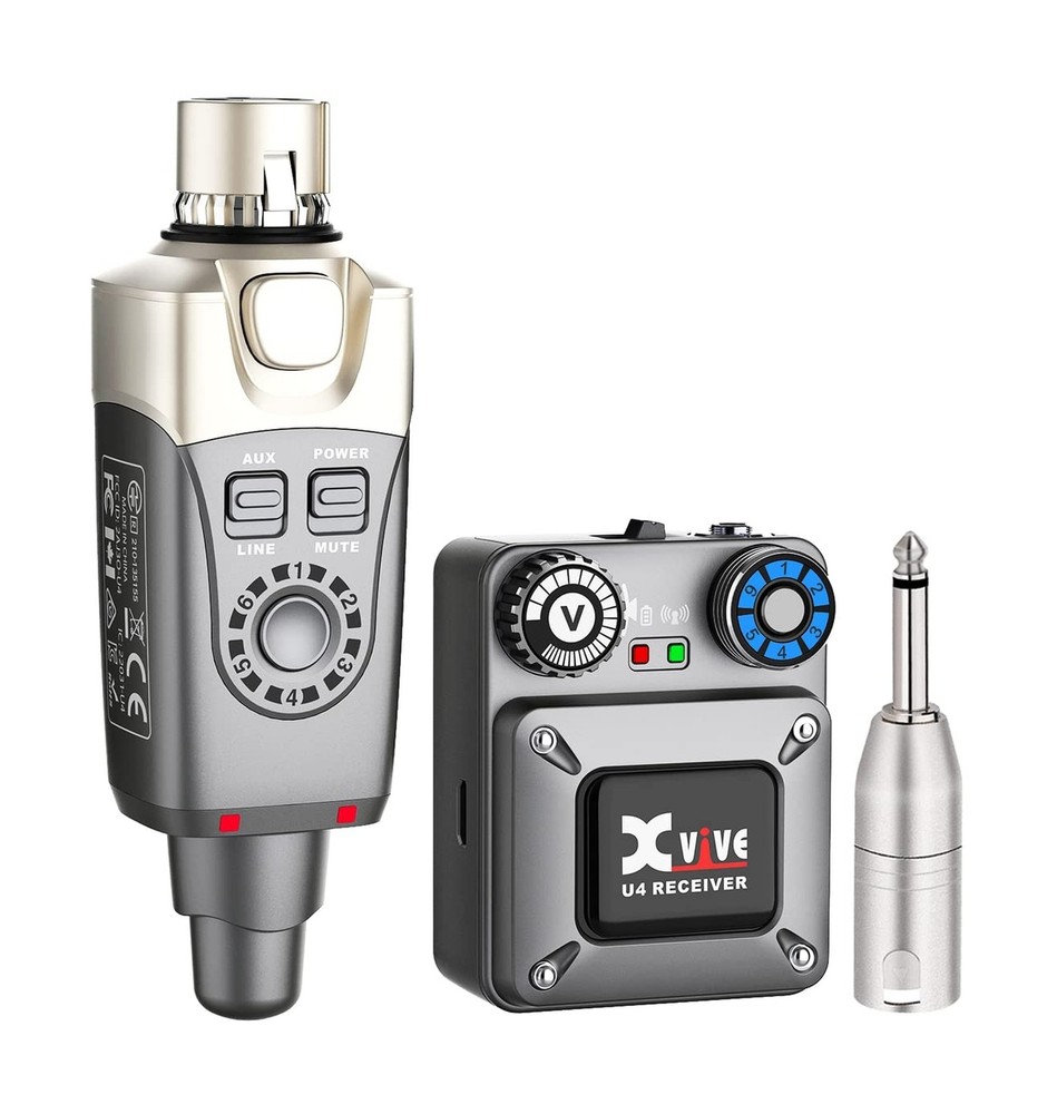 Xvive U4 Wireless in-Ear Monitor System Set with Transmitter and Receiver (On…