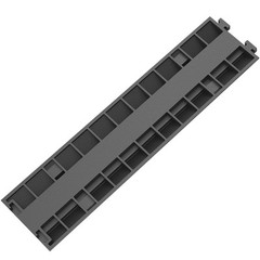 VEVOR Speed Bump Cable Protector Ramp 5PCS 2-Cable Rubber 40″x9.7″x2″ Cord Guard