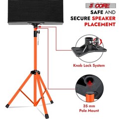 5Core Speaker Stand Tripod Tall Adjustable 72 Inch DJ Studio Monitor Stands