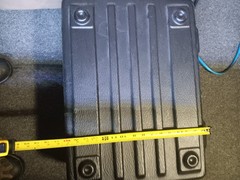 Black Plastic Hard Case w/ Foam Padded Interior, Carry Handle, Lockable 16x12x9