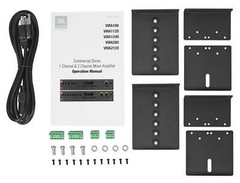 JBL VMA2120 2-Ch. Commercial/Restaurant 120W 70V Bluetooth Amplifier, 8 Inputs