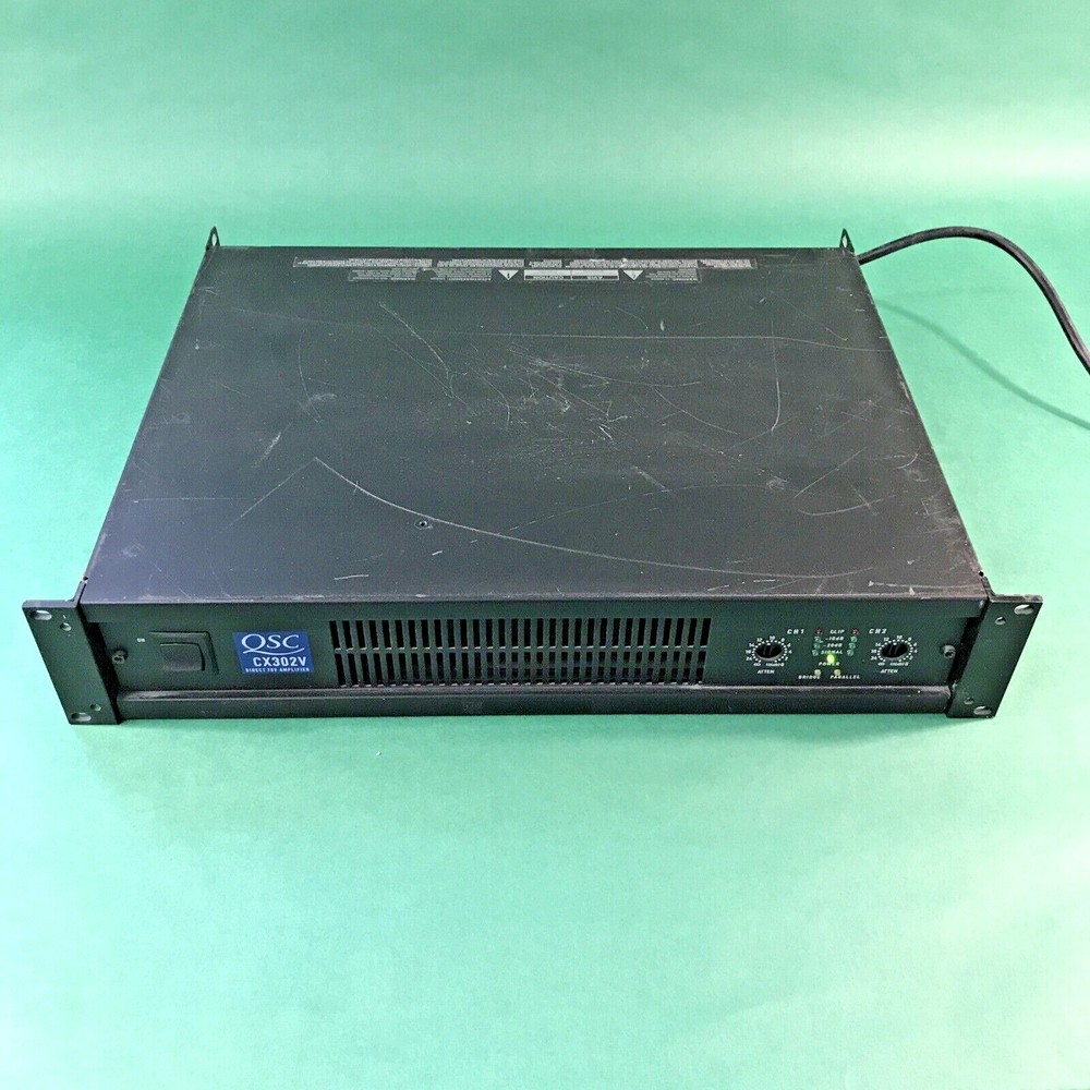 QSC Professional Amplifier CX302V 2 Channel Rack Mount Power Amp CX-302V