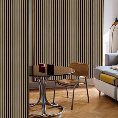 4PCS MDF Wood Acoustic Slats 30x30cm 11.8″x11.8″ – Studio/Home Theater Sound Pan