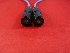 100 ft PRO Audio CAT 5e Ethernet Blue Cable w/Neutrik EtherCon RJ45 plugs.