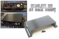 Desk Mounting Brackets for Focusrite Scarlett 2i2 (3rd gen) AV Rack Shelf