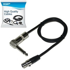 HQRP Instrument Cable for Shure Axient AXT100 BLX BLX1 FP FP1 GLX-D LX1