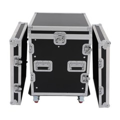 14U PA DJ Rack Case with Wheels & Brakes 330LBS Road Flight Case 19 Inch NEW