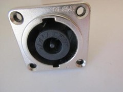 (1x) NL8MPR Neutrik 8-pole speakON Chassis Panel Connector Silver Metal MALE