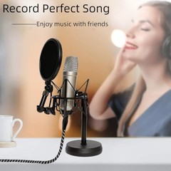 USB Microphone Cable, 6.6FT XLR to USB Cable,XLR Female to USB A 6.6Feet Silver
