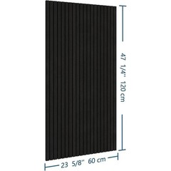 Acoustic Wood Wall Panels 3D Sound Absorption Peel & Stick Home Theater Decor US