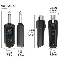1set Wireless Audio Transmitter&Receiver UHF XLR Adapter Widely Applicant