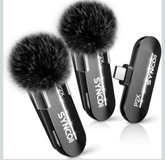 ✨NEW Synco Wireless Microphones For USBC Phones 48kHz/24-bit HiFi; P2XT (2Tx1Rx)