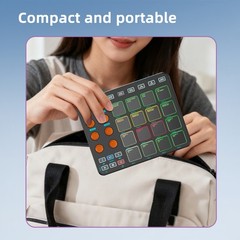 Eco-Friendly Silicone Touch MIDI Controller 6 Custom MMC Command Buttons Music C