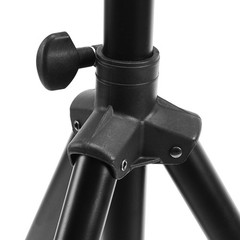 Amazon Basics Adjustable Height Tripod Speaker Stand, 52″ to 73″, Black