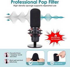 White Mic Arm Compatible with Hyperx Quadcast S – Premium Quadcast S Microphone