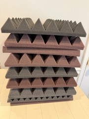 Assorted 12″X 12″X 1″ Wall Panels Studio Sound Noise Proofing Insulation Foam.