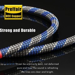 Audiophile OCC HiFi Coaxial Cable+RCA Plugs 75 Ohm Digital Wire Audio DAC Cord