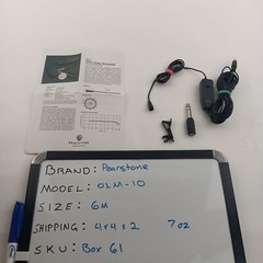 Pearstone Omni Lavalier Microphone With In-Line On And Off Switch – Black