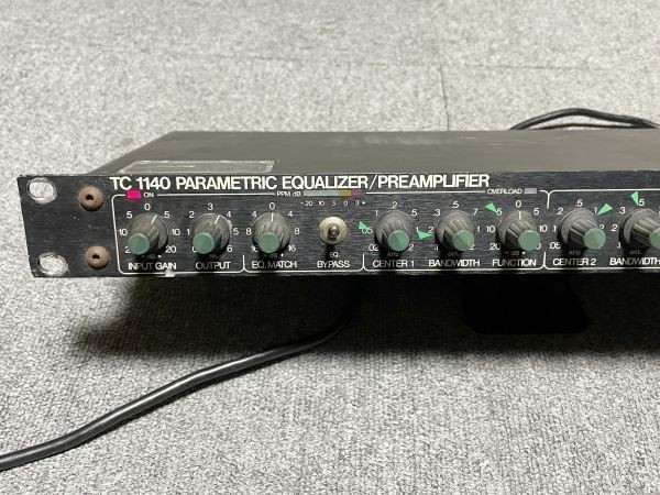 t.c.electronic TC1140 Parametric Equalizer Preamplifier 100-120V XLR I/O Tested
