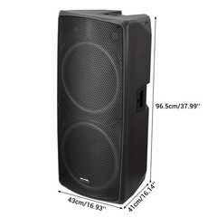 Dual 15″ LED Party Bluetooth Speaker with Wireless Mic, FM & Wavesync for party