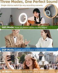 Notevox Wireless Lavalier Microphone AI Noise Canceling iPhone Android