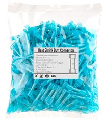 500PCS Blue Heat Shrink Butt Connectors AWG16-14,haisstronica AWG16-14