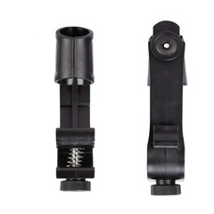 Adjustable Drum Rim Mic Clips – Microphone Mount Clamp (Pack of 2) Black