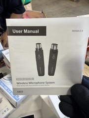 Microphone Wireless System 2.4GHz Wireless Mic Adapter,Rechargeable Wireless XLR