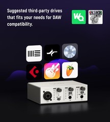 USB C Audio Interface for Music Recording, Streaming & Podcasting – 24bit/48kHz,