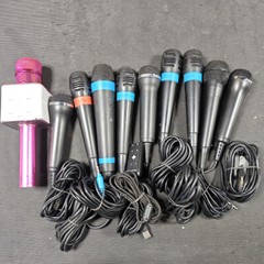 Lot of 10 Used Microphones – Various Models, Working