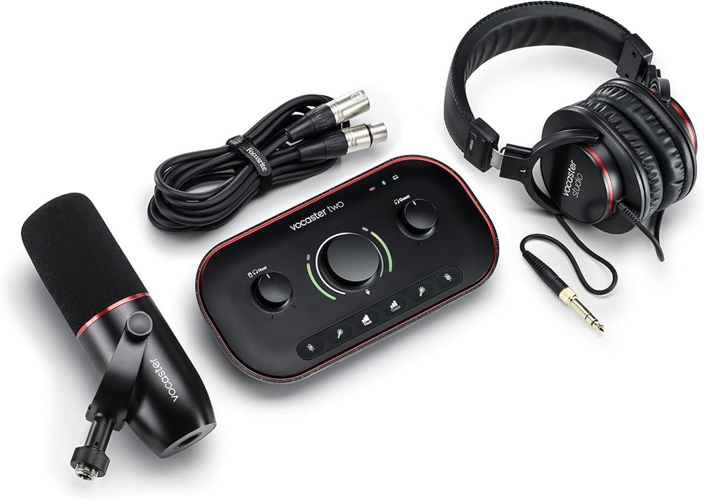 Focusrite Vocaster Two Studio Audio Interface 2-channel Input Dynamic Microphone