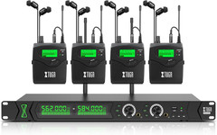 RW2090 Wireless in Ear Monitor System, Mono IEM Monitoring with 2 * 100 Frequenc