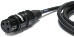 Audio2000’s C06003P2 2-Pack 3ft XLR Female to Gold-Plated 1/4″ TRS Cables-New
