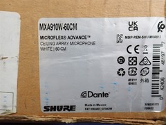 Shure MXA910W-60CM Microflex Ceiling Array Microphone Dante POE 24″ (Q3)