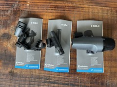 Sennheiser Drum Kit 600 e600 Drum Mic Package with Case Free ship E602 E604 E614