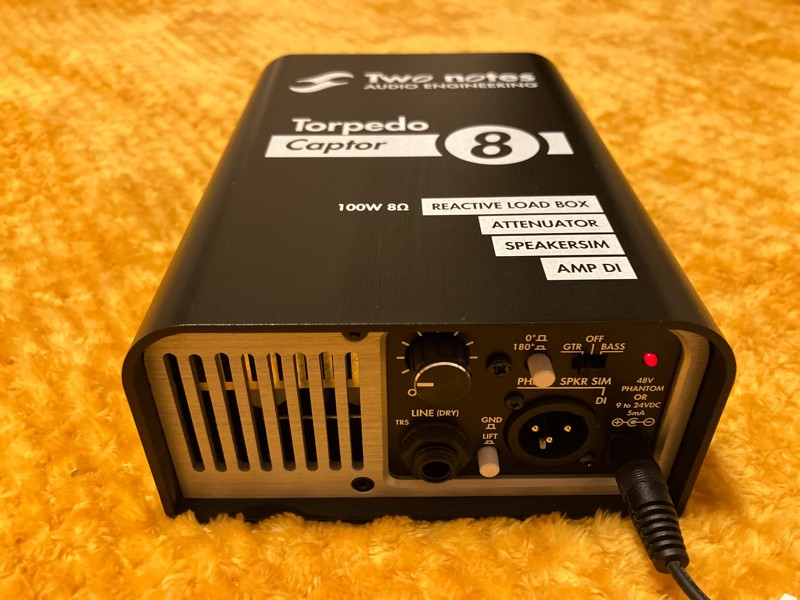 TWO NOTES CAPTOR 8 OHMS – ORIG BOX – DI, LOADBOX, SPEAKER SIM, ATTENUATOR