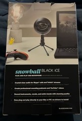 Logitech Blue Snowball Ice USB microphone black new mic podcast discord skype