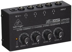 Behringer – HA400 – Ultra Compact 4-Channel Stereo Headphone Amplifier