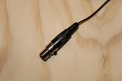 Black Single Earhook Headset Microphone for Shure Wireless-TA4F 4pin mini XLR