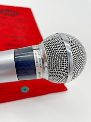 Shure 565s 4 pin Microphone Vintage „The Woodstock Mic“ w/original Velvet Bag