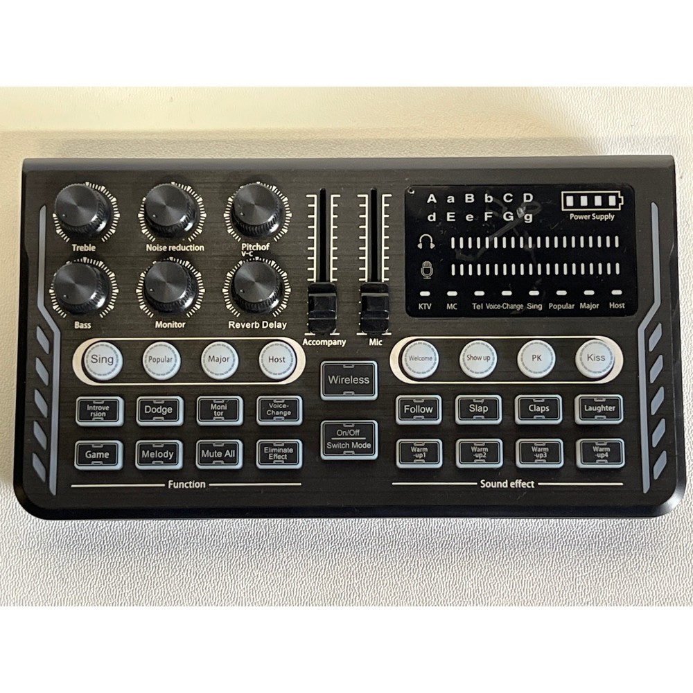 Hayner-Seek Sound Console Model P2 Podcast Equipment Bundle Mic Stand & Cables