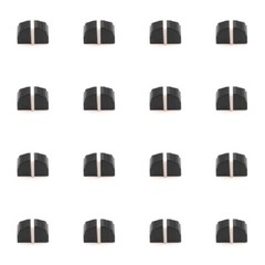 16pcs Black Fader Knob Cap For Graphic Equalizer DBX 2231 iEQ15 iEQ31 IEQ 3102