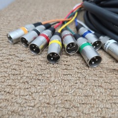 EBXYA 10ft 8 Channel XLR Snake Cables – 8 Colored XLR Male to Female Snake Cable