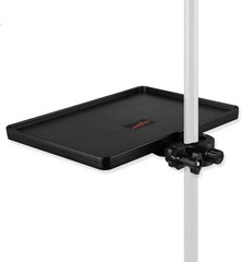 Clamp-On Microphone Stand Tray: Lightweight ABS Holder for Easy Access