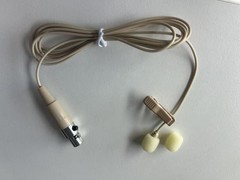 Beige Lavalier Lapel Mic 3-Pin XLR Microphone for GTD Audio G-787 G-733 G-622