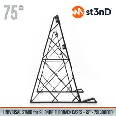 UNIVERSAL STAND for 9U 84HP EURORACK CASES – 75° – 75L380F60
