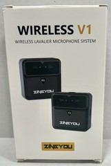 ZINGYOU Wireless V1 Lavalier Microphone System 2.4GHz Black