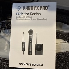 Phenyx Pro Single Digital Wireless Microphone System, w/Mini Receiver, Bodypa…