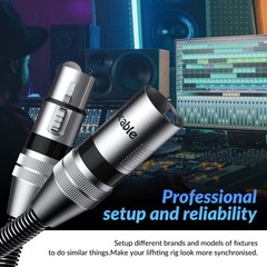 XLR to XLR Cable 6 Feet 2 Pack Multiple Premium Microphone Cables Heavy Duty …