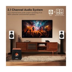 AIYIMA 800X 8 Inch Powered Subwoofer 150W, 24bit/48KHz HD Audio Active Speake…